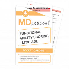 MDpocket® Functional Ability Scoring - LTCH ADL Pocket Card